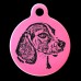 Beagle Engraved 31mm Large Round Pet Dog ID Tag